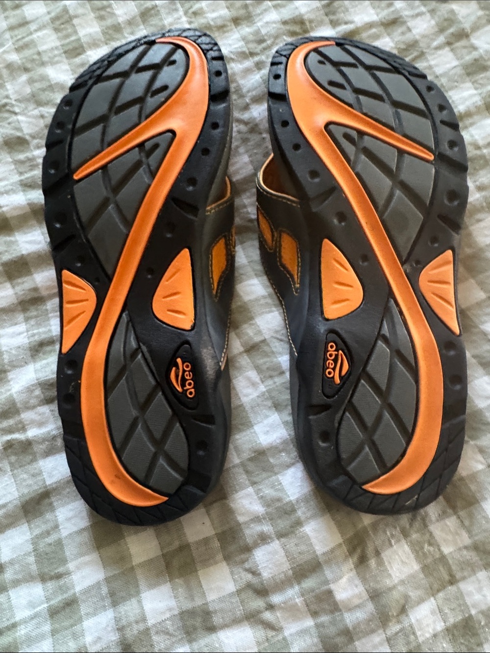ABEO Alarys Orthotic Thong Sandals - Women’s Size 8 (Orange/Gray) - Picture 6 of 8